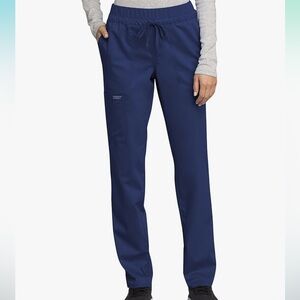 Cherokee Drawstring Taper leg Scrub pants navy